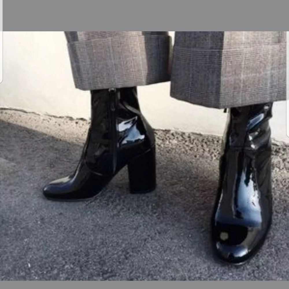 Patent Leather Booties